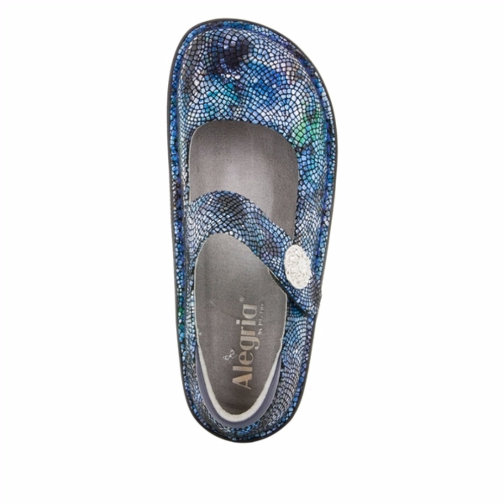 Alegria Womens Paloma Flat Shoe, Fandamonium Blues - Picture 4 of 6